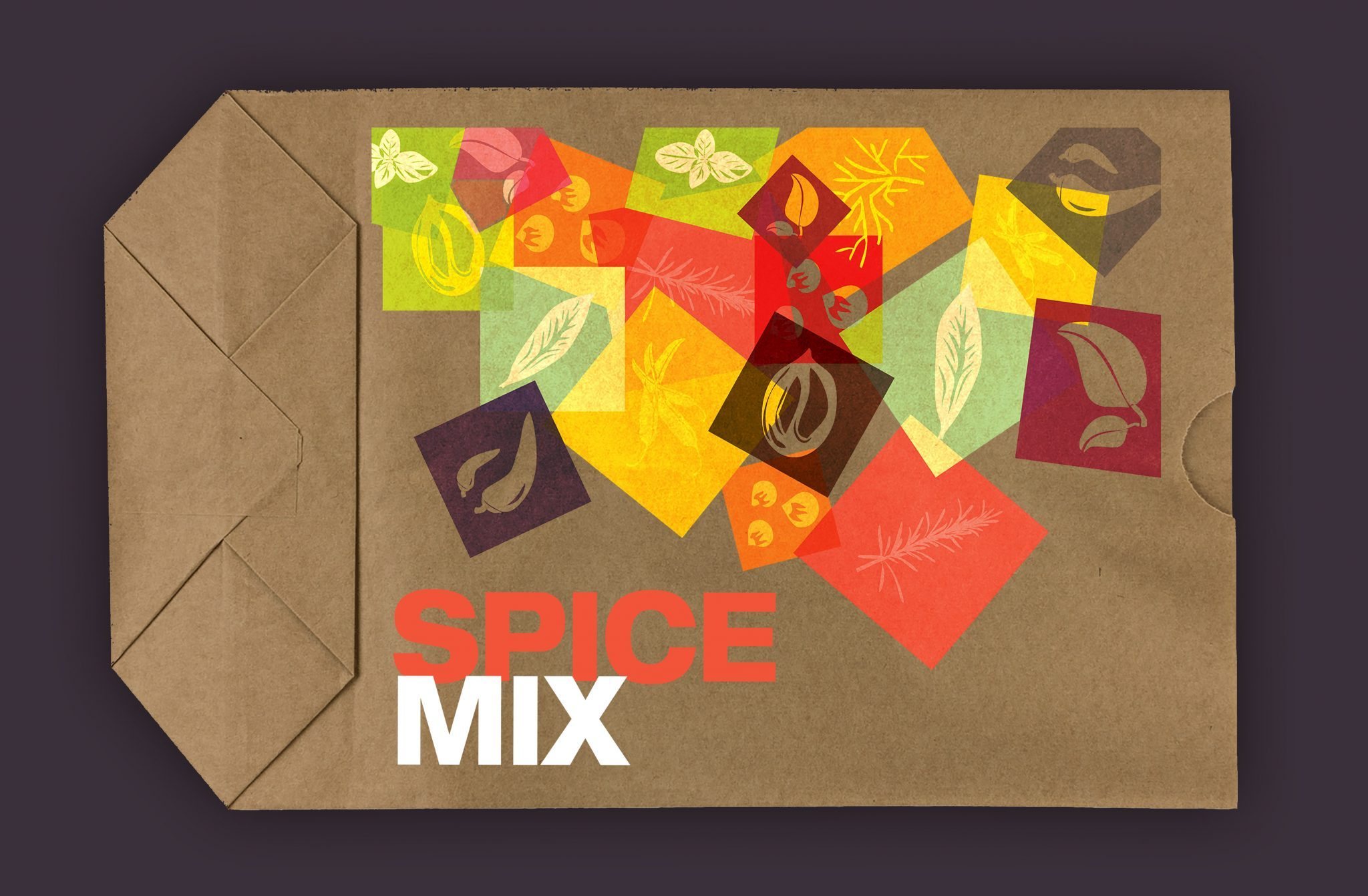 spice mix  package design