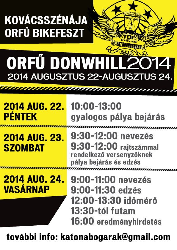 Orfű Downhill 2014 poster